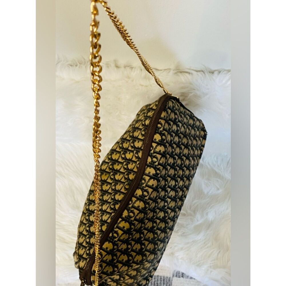 Dior Navy Monogram Trotter/Oblique Diorissmo Messenger Crossbody Bag. Authentic - Picture 10 of 16